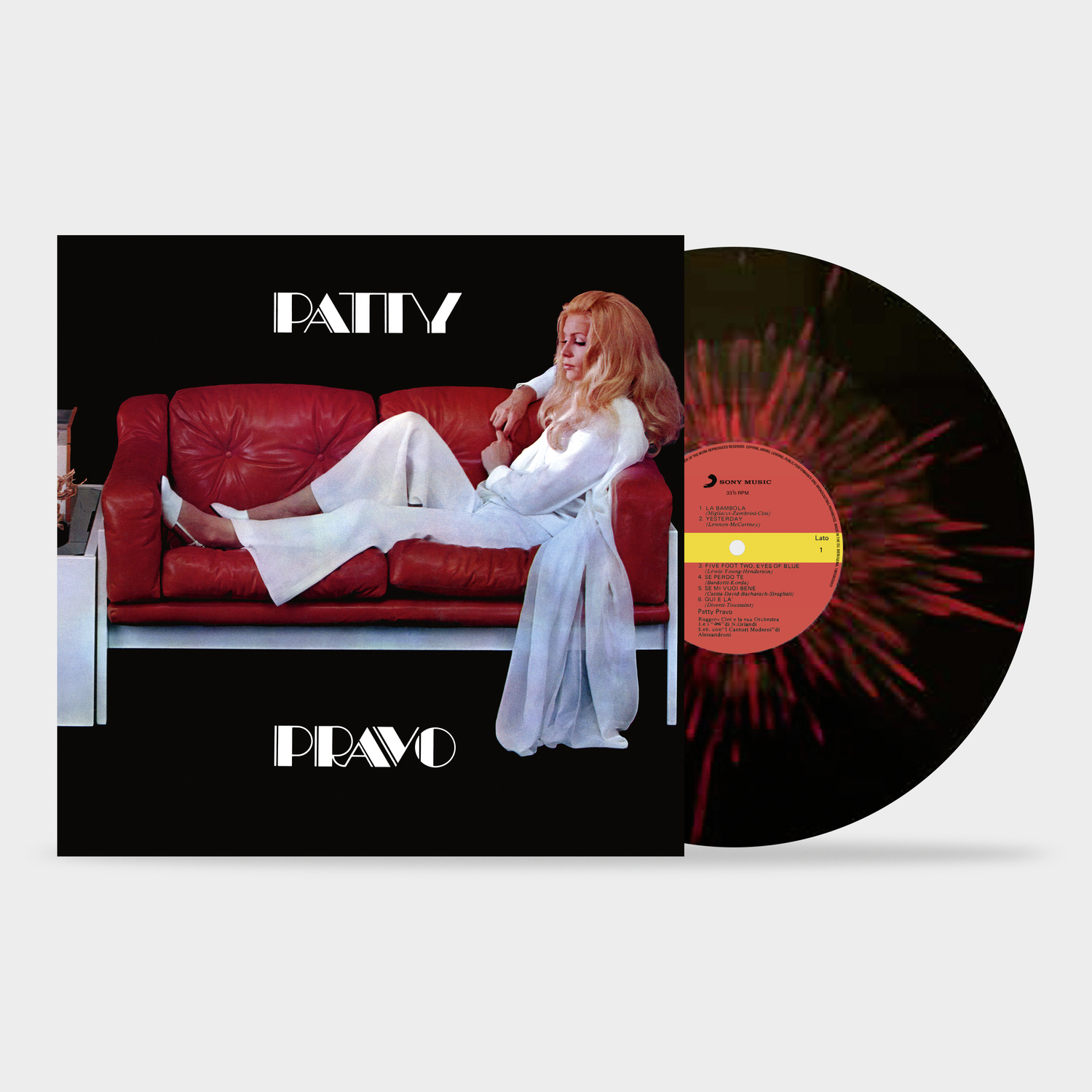 PRAVO PATTY – PATTY PRAVO - SPLATTER BLACK/RED VINYL EDITION