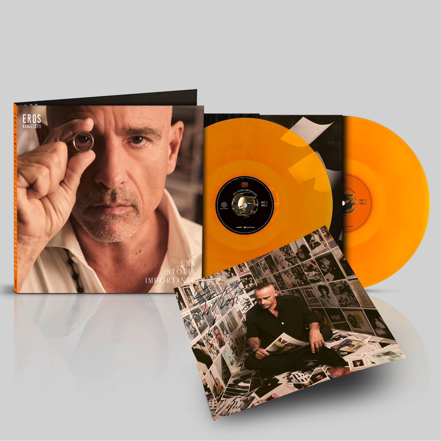 Ramazzotti Eros – Una Storia Importante - 2LP Orange - Signed Edition - Italian Version